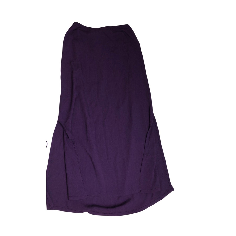Kathie Lee Collection Womens Purple Rayon Maxi Skirt Set Side Tie Top Size M - Picture 11 of 11
